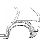 VAN WEZEL - 5810147 - Арка крыла задн лев vw: golf 1 78-83 4дв